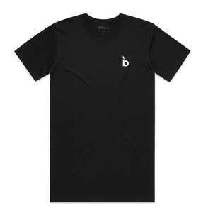 Embroidered logo graphic clearance tee
